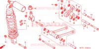 CUSCINO POSTERIORE(VTR1000SP2/3/4/5/6) per Honda VTR 1000 SP2 RC51 2002