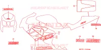 MARCHIO/STRISCIA(VTR1000SPY/1 E/ED/F/U) per Honda VTR 1000 SP1 2000