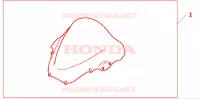 PARABREZZA ALTO per Honda VTR 1000 SP1 2000