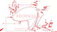 PARAFANGO ANTERIORE per Honda VTR 1000 SP1 2000
