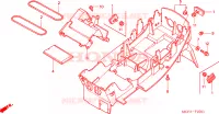 PARAFANGO POSTERIORE(VTR1000SP2/3/4/5/6) per Honda VTR 1000 SP2 RC51 2002