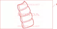 PROTEZIONE SERBATOIO per Honda VTR 1000 SP1 2000
