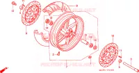 RUOTA ANTERIORE(VTR1000SPY/1) per Honda VTR 1000 SP1 2000