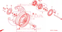 RUOTA POSTERIORE(VTR1000SPY/1) per Honda VTR 1000 SP1 2000