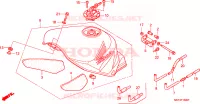 SERBATOIO COMBUSTIBILE per Honda VTR 1000 SP1 2000