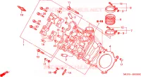 TESTA CILINDRO ANTERIORE per Honda VTR 1000 SP1 2000