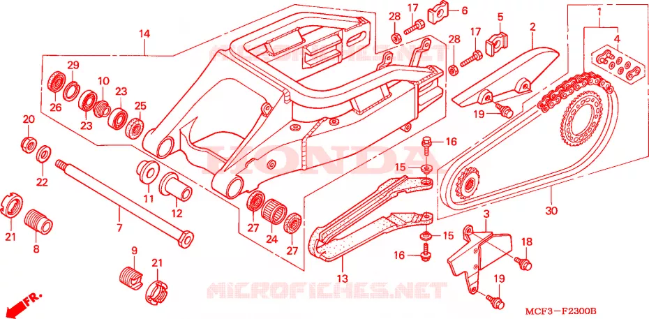 BRACCIO OSCILLANTE(VTR1000SPY/1) Honda MOTO 1000 SP 2000  VTR1000SPY