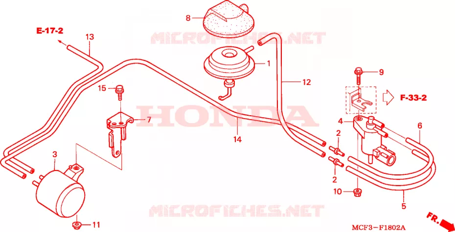 ELETTROVALVOLA(VTR1000SP2/3/4/5/6) Honda MOTO 1000 SP 2003  VTR1000SP3