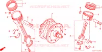 ALBERO A GOMITI/PISTONE per Honda VTX 1800 C 2002