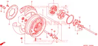 RUOTA POSTERIORE per Honda VTX 1800 C 2002