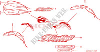 STRISCIA/MARCHIO (VT1100C22/3/4/5) per Honda VT 1100 SHADOW C2 SABRE 2002