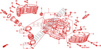 TESTATA(DIETRO) per Honda VT 1100 SHADOW C2 2002