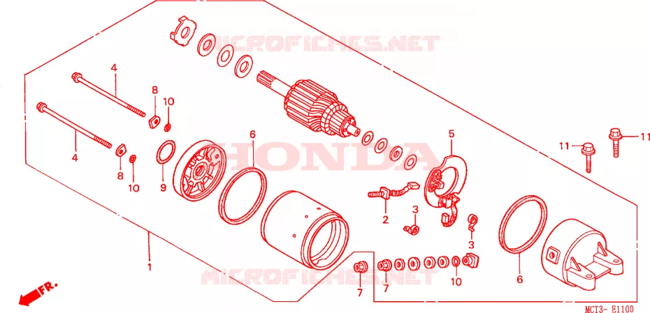 MOTORE AVVIAMENTO Honda SCOOTER 600 SILVERWING 2005  FJS600A4