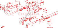 SMORZATORE SCARICO per Honda VTX 1300 S 2007