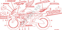 STRISCIA(5) per Honda CBR 600 RR MOVISTAR 2006
