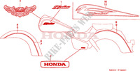 MARCHIO per Honda SHADOW VT 750 avec sacoches 2006