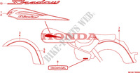 EMBLEMA/STRISCIA(EXCEPT 2U) per Honda SHADOW VT 750 ABS 2008