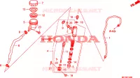 MAESTRO FRENO POSTERIORE CILINDRO per Honda 700 DN01 2008