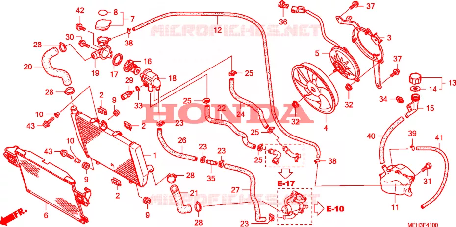 RADIATORE Honda MOTO 700 DN01 2008  NSA700A8