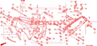 CORPO TELAIO per Honda CBR 1000 RR FIREBLADE 2007