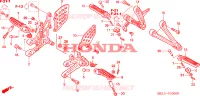 GRADINO per Honda CBR 1000 RR FIREBLADE 2007