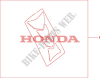 PROTEZIONE SERBATOIO HRC per Honda CBR 1000 RR FIREBLADE 2004
