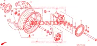 RUOTA POSTERIORE per Honda CBR 1000 RR FIREBLADE 2007