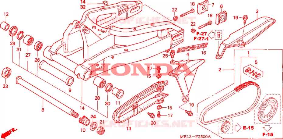 BRACCIO OSCILLANTE Honda MOTO 1000 CBR 2007  CBR1000RR7