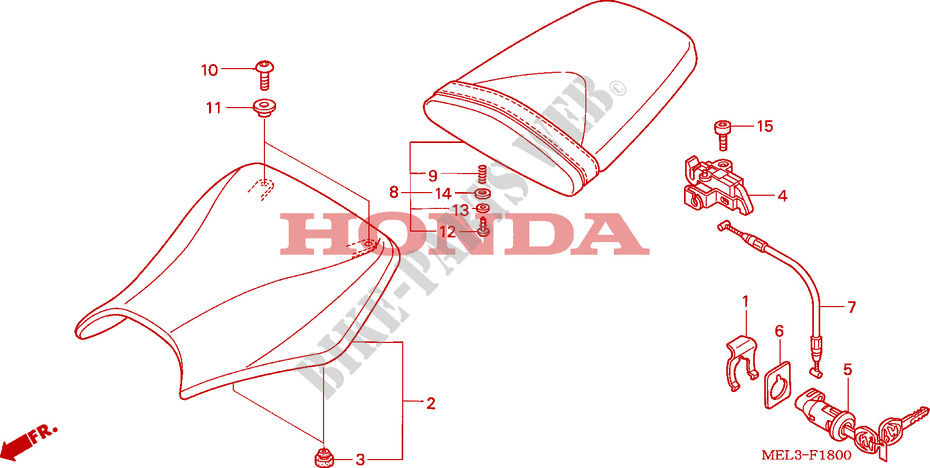 SEDILE per Honda CBR 1000 RR FIREBLADE 2007