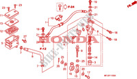 CILINDRO MAESTRO FRENO per Honda CBR 600 RR NOIRE 2011