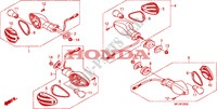 FRECCIA(3) per Honda CBR 600 RR ALARANJADO CINZA 2011