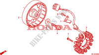 GENERATORE per Honda CBR 600 RR GREY ORANGE 2011