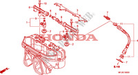 INIETTORE COMBUSTIBILE per Honda CBR 600 RR ALARANJADO CINZA 2011