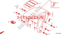 PARAFANGO ANTERIORE per Honda CBR 600 RR ABS GREY ORANGE 2011
