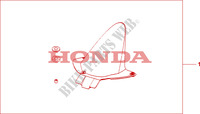 PARAFANGO POST. per Honda CBR 600 RR ALARANJADO CINZA 2011