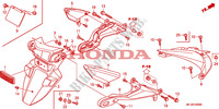 PARAFANGO POSTERIORE per Honda CBR 600 RR BLACK 2011