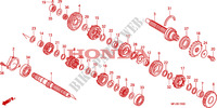 TRASMISSIONE per Honda CBR 600 RR GREY ORANGE 2011