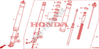 FORCELLA ANTERIORE per Honda CBR 1000 RR FIREBLADE ABS 2010