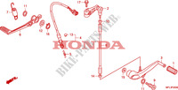 PEDALE per Honda CBR 1000 RR FIREBLADE BLACK 2010