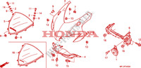 RIPARO SUPERIORE(1) per Honda CBR 1000 RR FIREBLADE ABS PRETO 2011