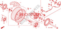 RUOTA POSTERIORE per Honda CBR 1000 RR FIREBLADE ABS TRICOLOUR 2011