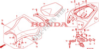 SEDILE per Honda CBR 1000 RR FIREBLADE BLACK 2010