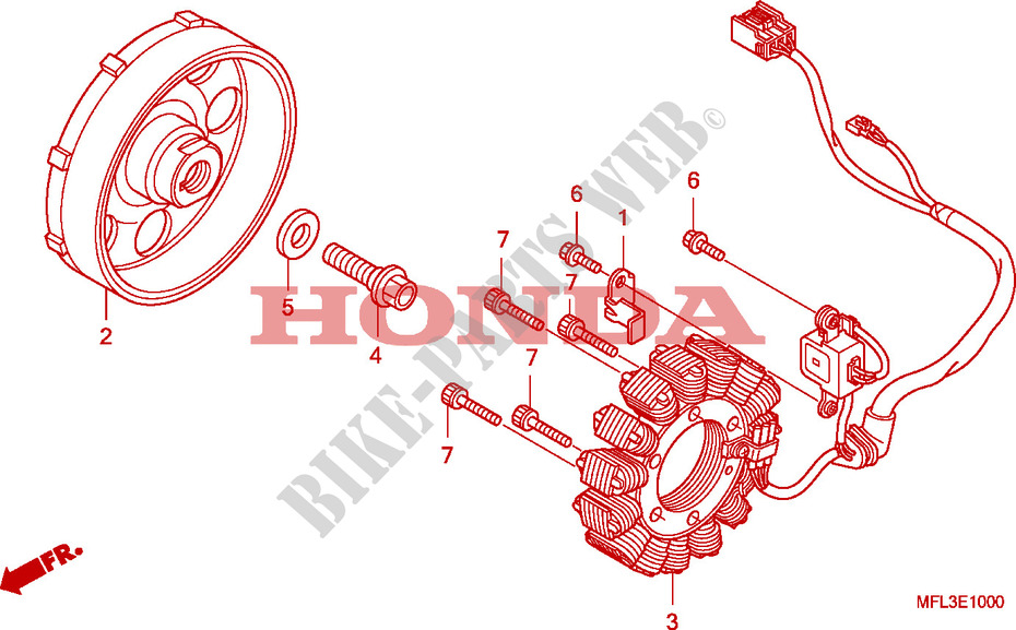 GENERATORE per Honda CBR 1000 RR FIREBLADE 2008