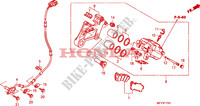 CALIBRO FRENO POSTERIORE per Honda VT 1300 C ABS 2010