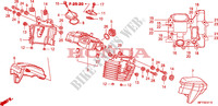 COPERTURA TESTA CILINDRO POSTERIORE per Honda VT 1300 C ABS 2011