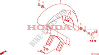 PARAFANGO ANTERIORE(VT1300CR/CRA) per Honda VT 1300 C ABS 2010