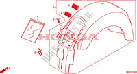 PARAFANGO POSTERIORE(VT1300CR/CRA) per Honda VT 1300 C ABS 2011