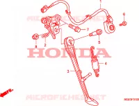 PIEDE D'APPOGGIO per Honda VFR 1200 DCT 2010