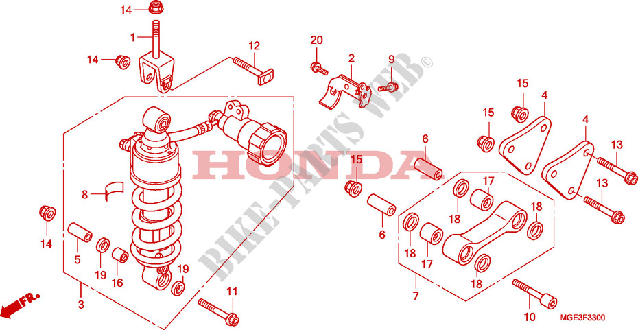 CUSCINO POSTERIORE per Honda VFR 1200 DCT 2011