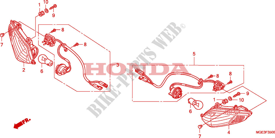 FRECCIA per Honda VFR 1200 DCT 2010